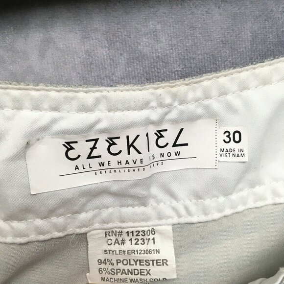 Ezekiel Mens Board Shorts size 30 Gray Purple Striped Polyester Spandex Stretch - Picture 3 of 10